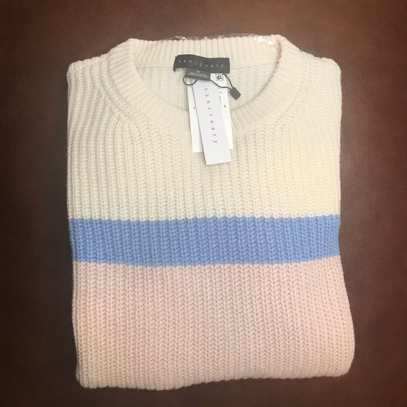 Sanctuary Striped Sweater Oversized - M - Picture 7 of 14